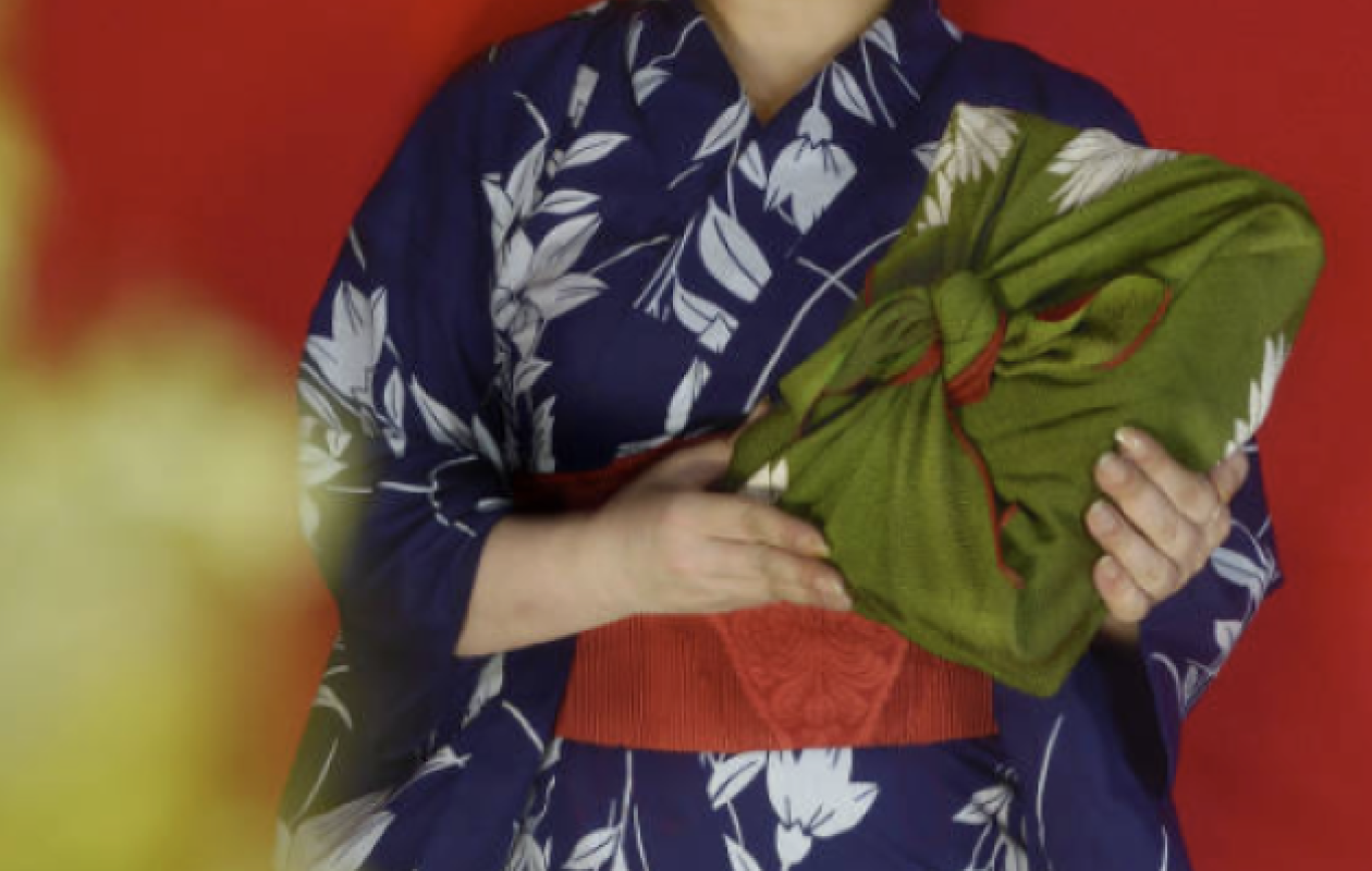 Gift-ready Japanese snack box with individually wrapped treats